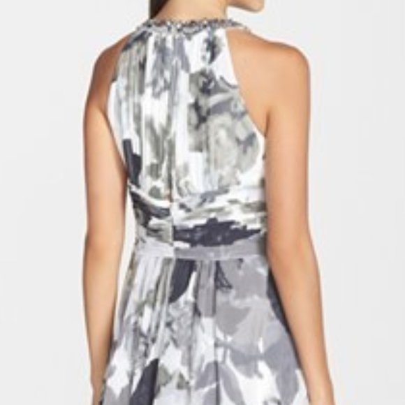NWT Eliza J. Embellished Floral Print Gown.  SZ 6 - Picture 3 of 3